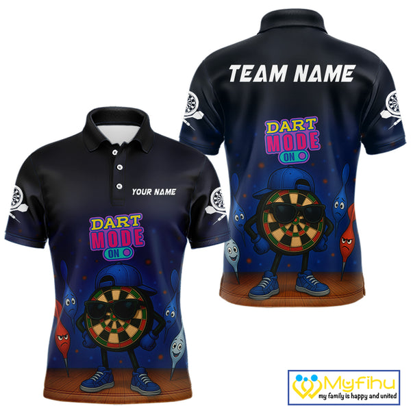 Funny Dartboard Dart Mode On Custom Dart Shirts For Men, Darts Jerseys Outfit, Darts Gifts  TDM4075