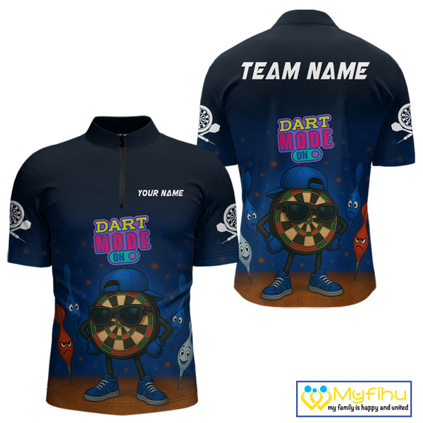 Funny Dartboard Dart Mode On Custom Dart Shirts For Men, Darts Jerseys Outfit, Darts Gifts  TDM4075