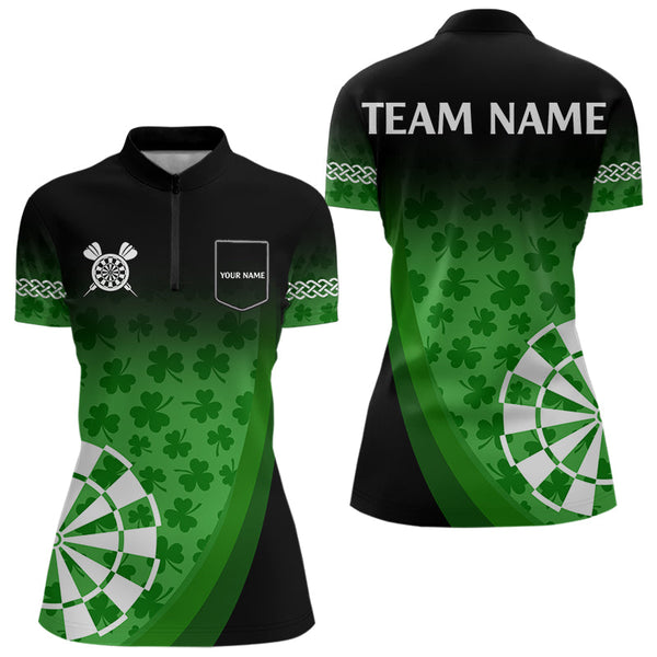 Patrick Shamrock Dart Shirt With Pocket Option For Women Custom Dart Jersey TDM3517