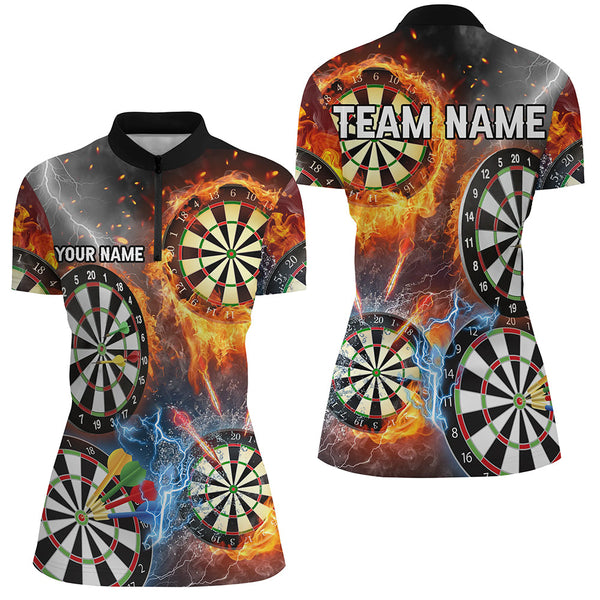 Darts Fire Flame Lightning Custom 3D Printed Dart Shirts For Women, Gift For Dart Lover, Darts Jersey TDM2560