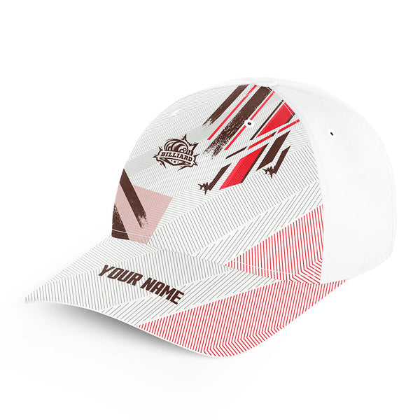 Personalized Red Billiard Jerseys Baseball Caps For Men And Women Custom Top Hats Billiards Gifts TDM1753