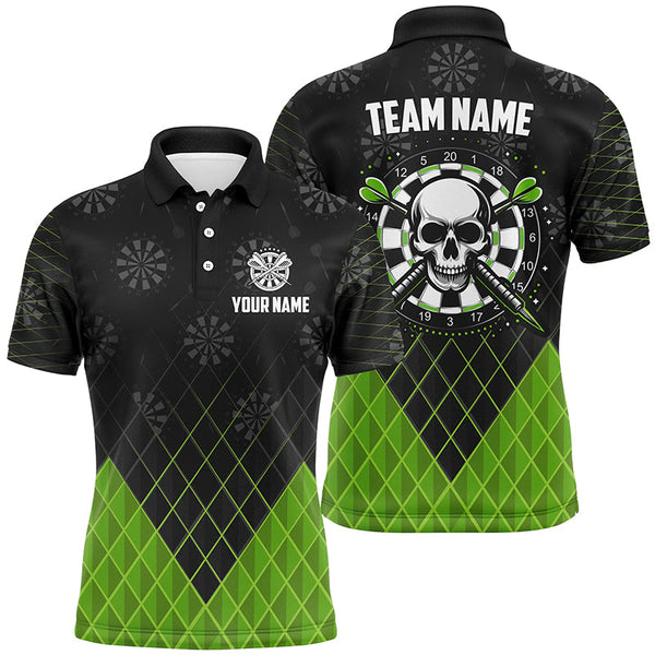 Personalized Multicolor Skull Darts Polo & Quarter-Zip Shirts Custom Darts Team Jerseys For Men Women TDM1622
