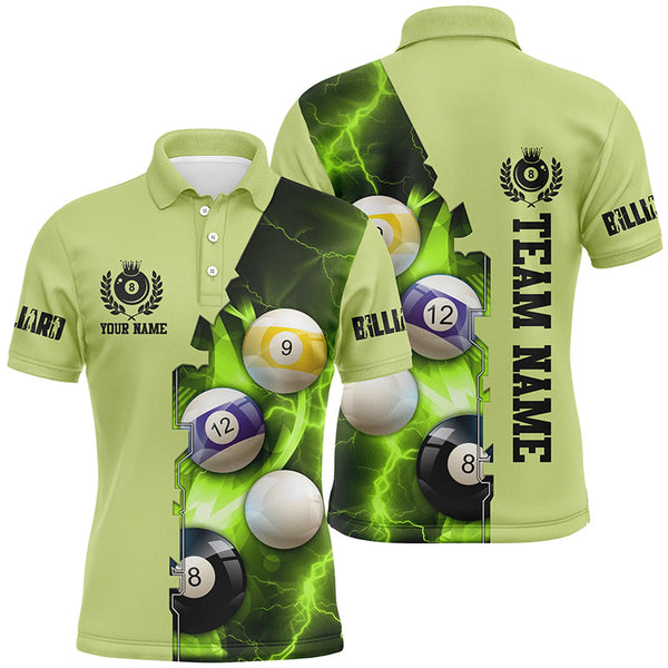 Custom Multicolor Billiard Balls Thunder Lightning Billiard Shirts For Player, Best Billiard Jerseys TDM1671