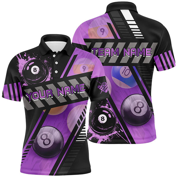 Personalized Multi-Color Billiard Tournament Sport Shirts, Billiard Balls Team Jerseys For Men TDM1750