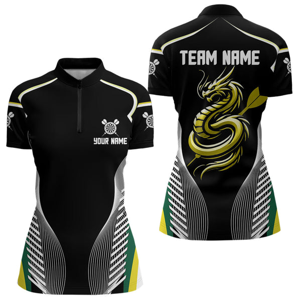 Custom Dragon Dart Jerseys, Dragon Dart Team Women Quarter-Zip Shirts NYN0034