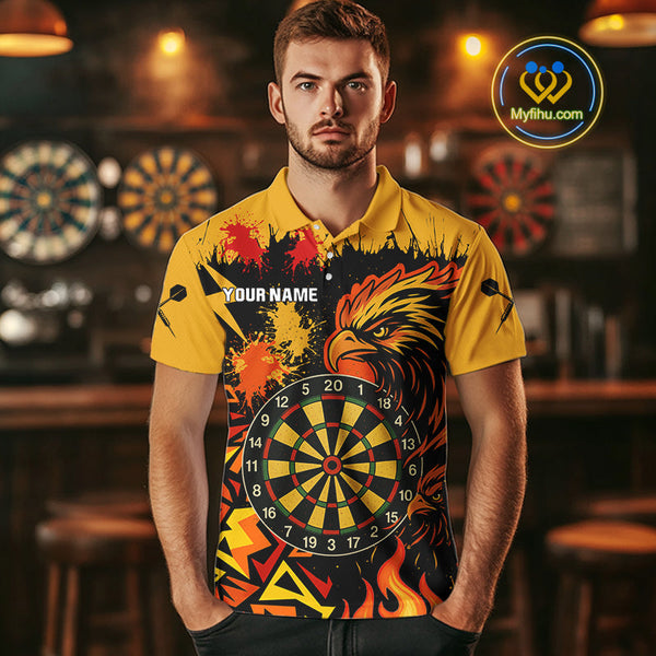 Custom Flame Eagle Dart Jerseys, Dart Polo Shirt For Men, Team Uniform NYN0399