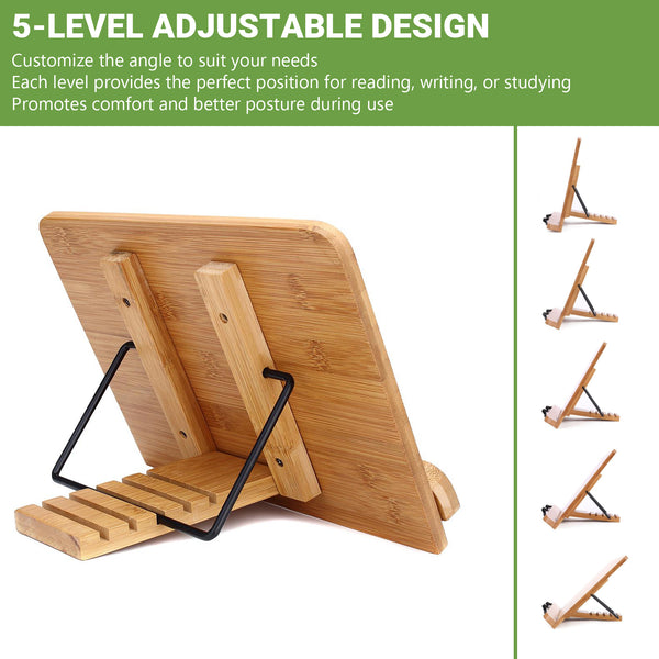 Inspirational Bamboo Book Stand Appreciation Gift, Thank You Gifts, Motivational Reading Stand