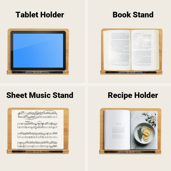 Inspirational Bamboo Book Stand Appreciation Gift, Thank You Gifts, Motivational Reading Stand