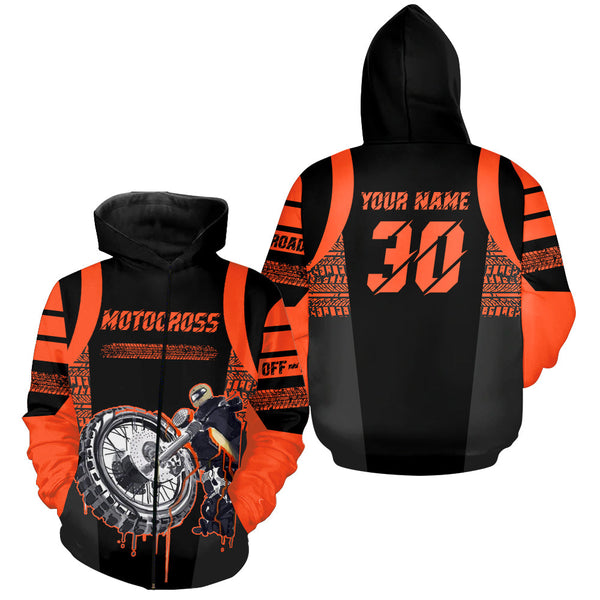 Motocross Racing Hoodie Custom Dirt Bike Motorcycle Hoodie Zip For Men Women MH46