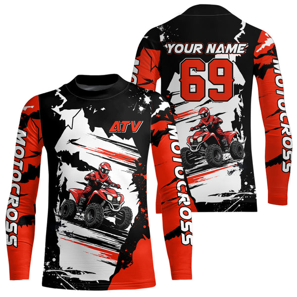 ATV Racing Jersey Custom Quad Bike Shirt ATV Riding Shirt for Men Kid Women MX96