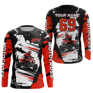 ATV Racing Jersey Custom Quad Bike Shirt ATV Riding Shirt for Men Kid Women MX96