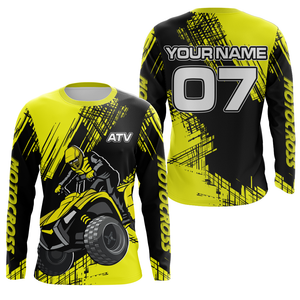 ATV Racing Jersey Yellow Custom ATV Jersey For Youth Men Women ATV Quad Bike Shirt MX99