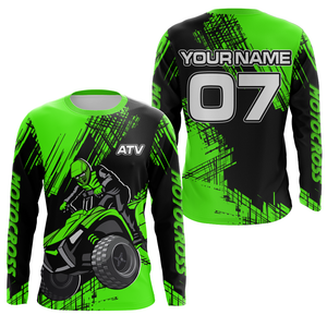 ATV Racing Jersey Green Custom ATV Jersey For Youth Men Women ATV Quad Bike Shirt MX99