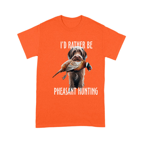 Wirehaired Pointing Griffon Pheasant Hunting T-shirt FSD4591 D02