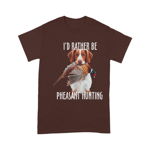 Brittany Dog Pheasant Hunting T-shirt FSD4588 D02