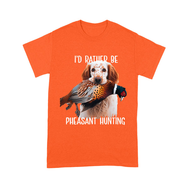 English Setters Pheasant Hunting T-shirt FSD4592 D02