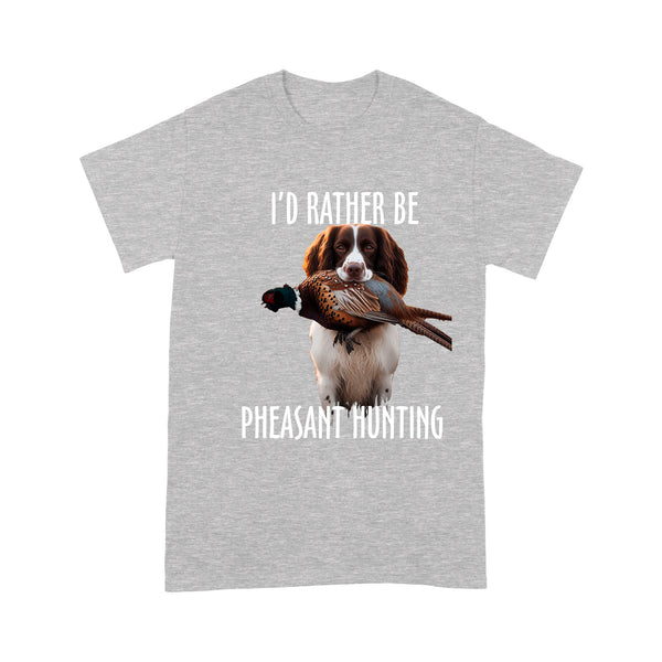 English Springer Spaniel Pheasant Hunting T-shirt FSD4586 D02