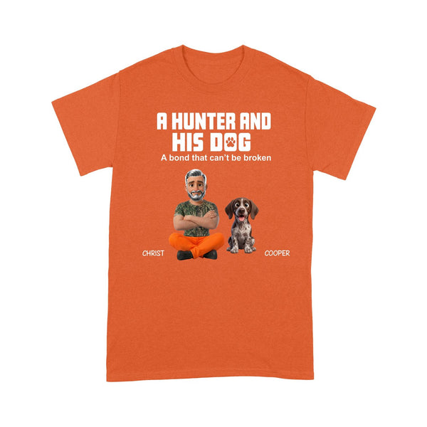 A Hunter and His Dogs Personalized Custom T-shirt FSDM9 D06
