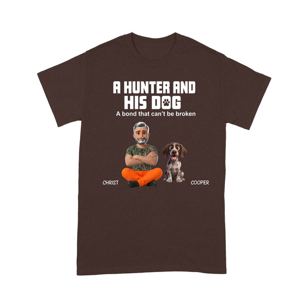 A Hunter and His Dogs Personalized Custom T-shirt FSDM9 D06