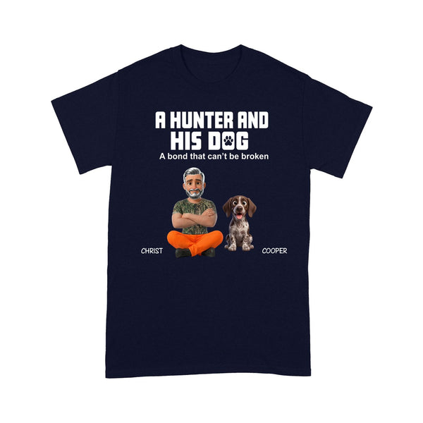 A Hunter and His Dogs Personalized Custom T-shirt FSDM9 D06