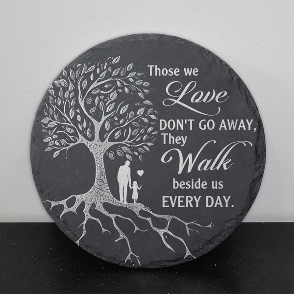 Dad Memorial Stone gifts for Daughter, Memorial gifts for Loss of Father Garden Stones Dad Plaque TNA3