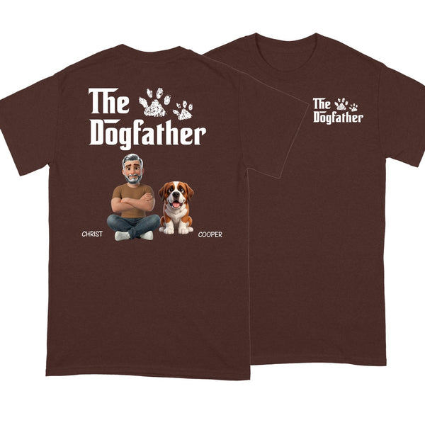The Dog Father Funny Custom Dog T-shirt For Dog Dad FSDM8 D06
