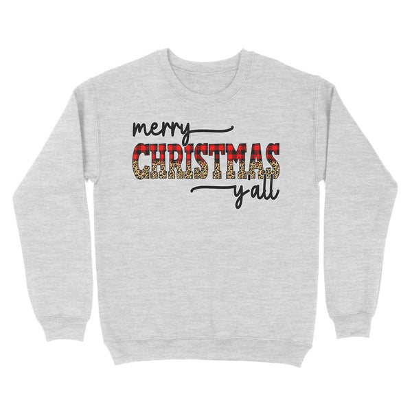 Merry Christmas Y'all Sweatshirt FFS - IPHW1921