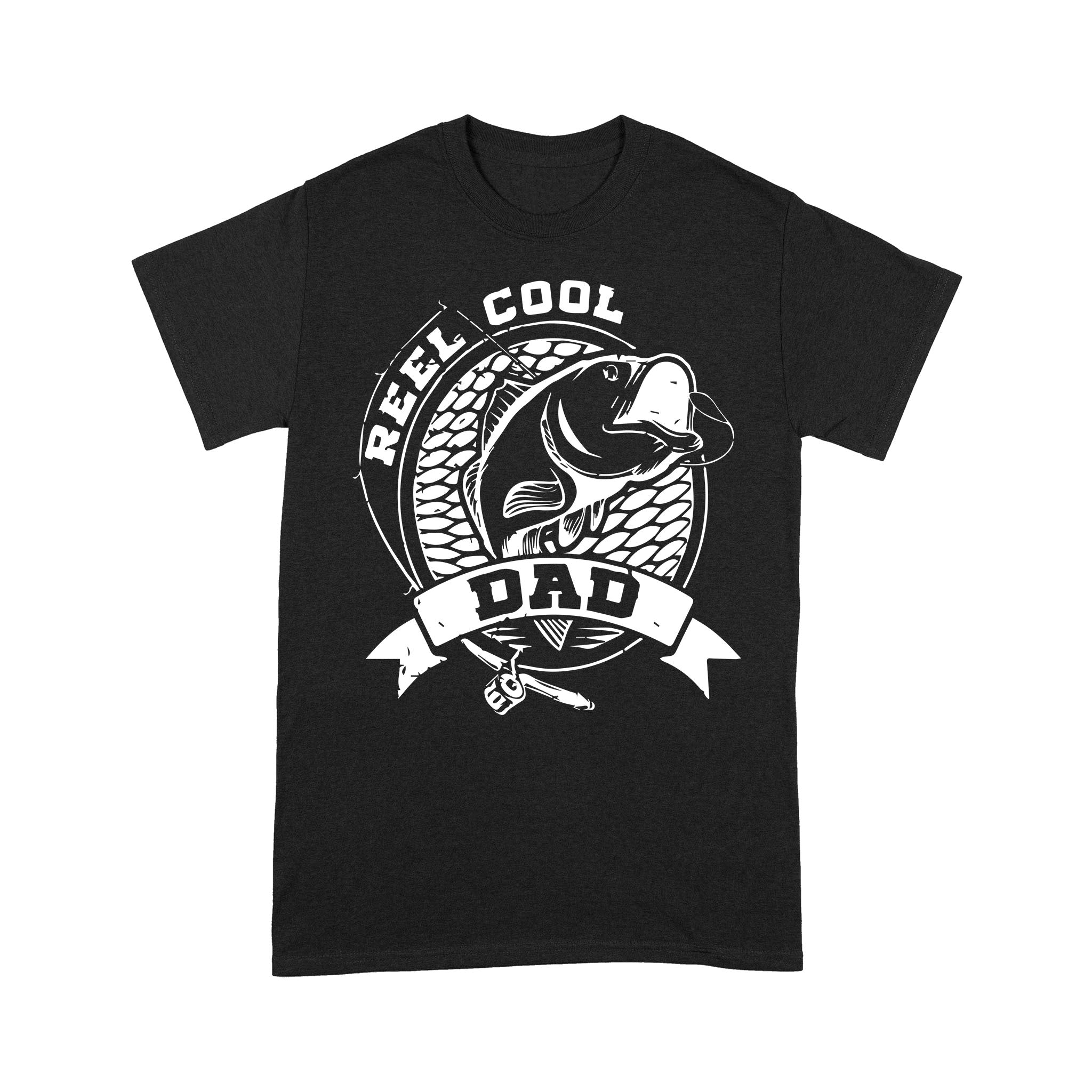 Reel Cool Dad T-shirt | Fishing Shirt for Men, Father's Day Gift for Fishing Daddy, New Dad Fishermen | NTS26 Myfihu