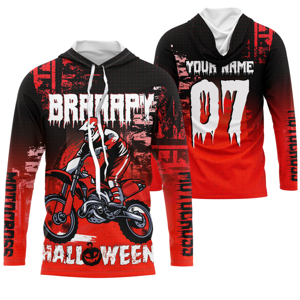 Braaapy Halloween personalized motocross jersey UPF30+ kids men women dirt bike costume for bikers NMS1042