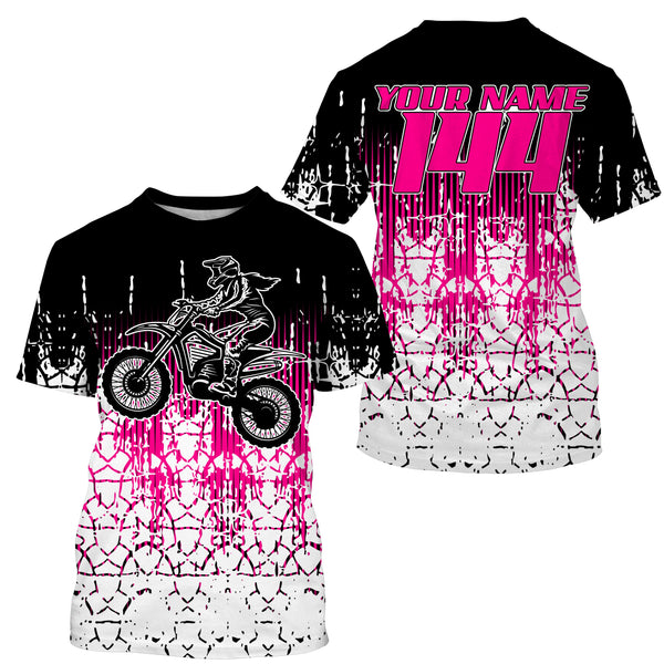 Adult&Kid custom Motocross jersey UPF30+ MX racing biker girl womens off-road dirt bike racewear| NMS925