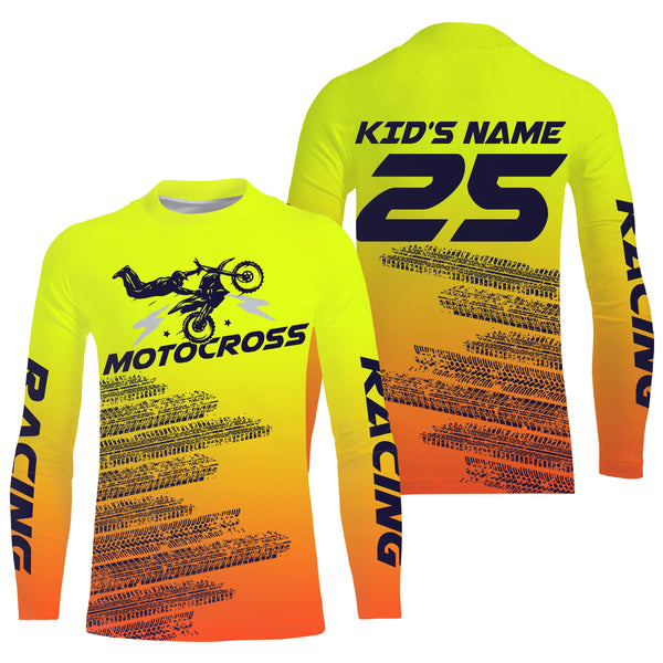 Custom motocross racing jersey UPF30+ men women kid dirt bike off-road motorcycle MX racewear NMS972