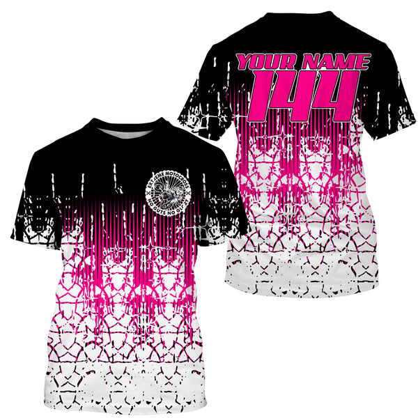 Adult&Kid custom Motocross jersey UPF30+ MX racing No Guts No Glory offroad pink dirt bike racewear NMS924