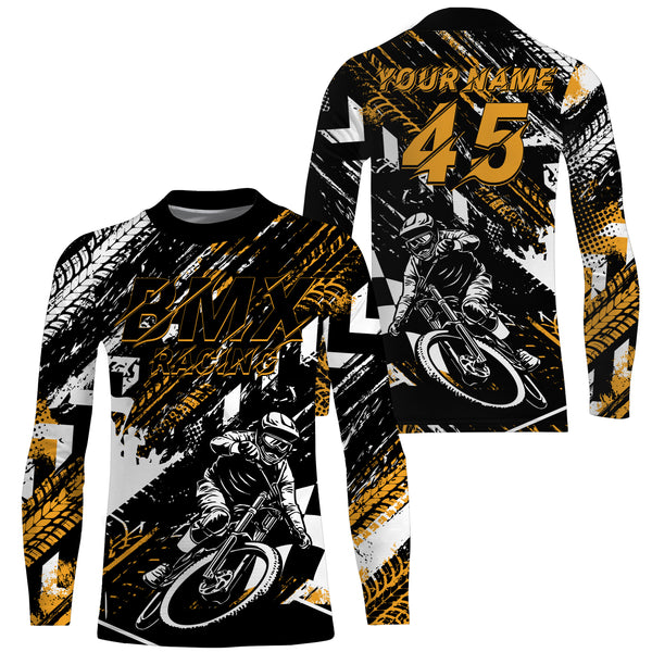 Custom BMX racing jersey UPF30+ rider shirts extreme Off-road Cycling adult&kid team racewear| SLC37