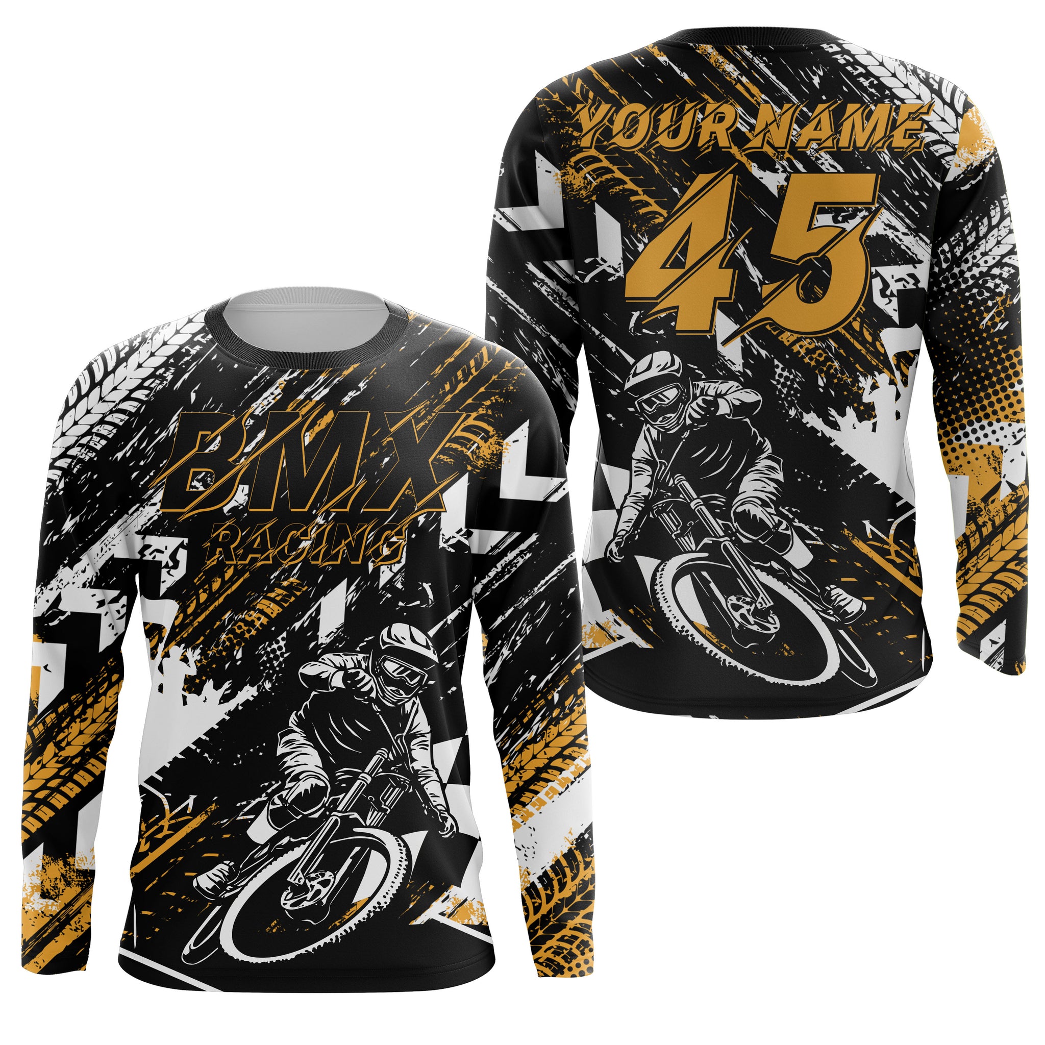 Custom BMX racing jersey UPF30+ rider shirts extreme Off-road Cycling adult&kid team racewear| SLC37