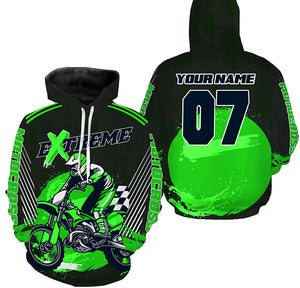 Personalized Men Women Dirt Bike Hoodies UPF30+ Motocross Hooded Jersey Adult Off-Road Motorcycle PDT423