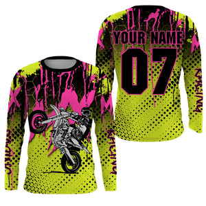 MX racing custom motocross jersey UPF30+ dirt bike off-road motorcycle mens womens youth racewear NMS963