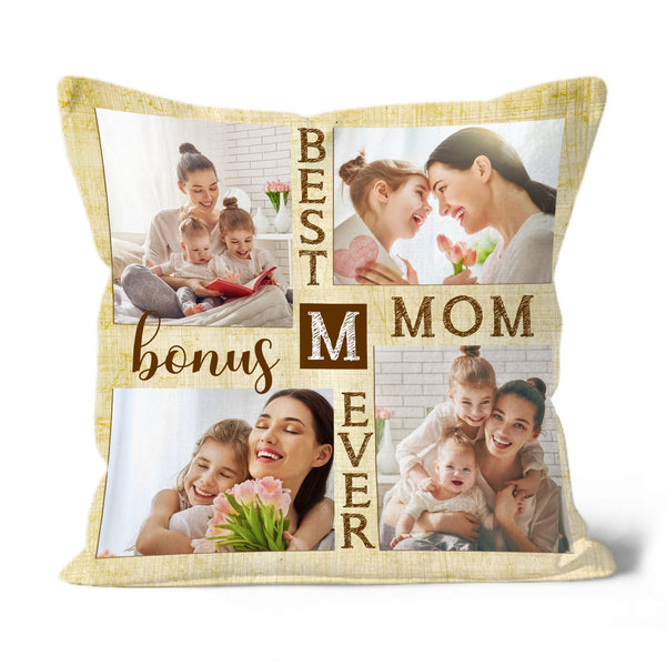 Best Bonus Mom Ever, Step Mom Personalized Pillow, Mother's Day Gift for Bonus Mother, Step Mother| NPL22