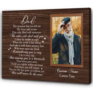 Memorial Canvas for loss of Dad, Sympathy Gifts for loss of loved one, Dad Sympathy Gifts - VTQ141