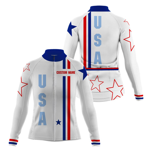 Men & women American cycling jersey with pockets UPF50+ USA cycle gear MTB BMX mountain bike shirt| SLC165