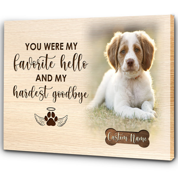 Pet memorial gifts, Dog memorial gifts, Loss of dog sympathy gifts, Dog passing away gifts - VTQ177