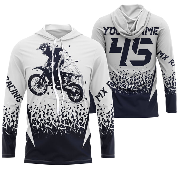 MX racing jersey personalized motocross UPF30+ adult&kid navy dirt bike riders off-road motorcycle| NMS874