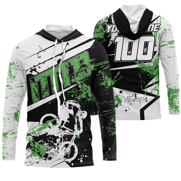 MTB riding jersey Custom green mountain biking shirts UPF30+ off-road Cycling adult&kid racewear| SLC44