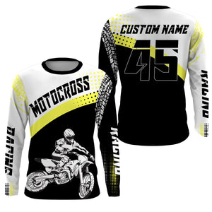 Custom motocross jersey UPF30+ men women kid unisex dirt bike racing off-road motorcycle racewear NMS1004