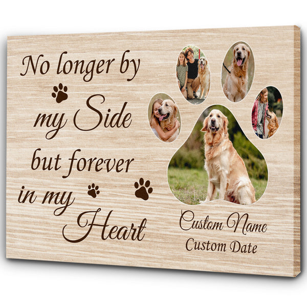 Personalized Memorial Gifts for Loss of Dog Cat Deepest Bereavement Sympathy Custom Canvas - VTQ33