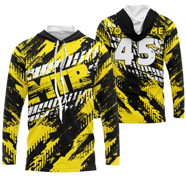 Custom MTB riding jersey UPF30+ yellow Mountain Biking shirt extreme Cycling adult&kid racewear| SLC50