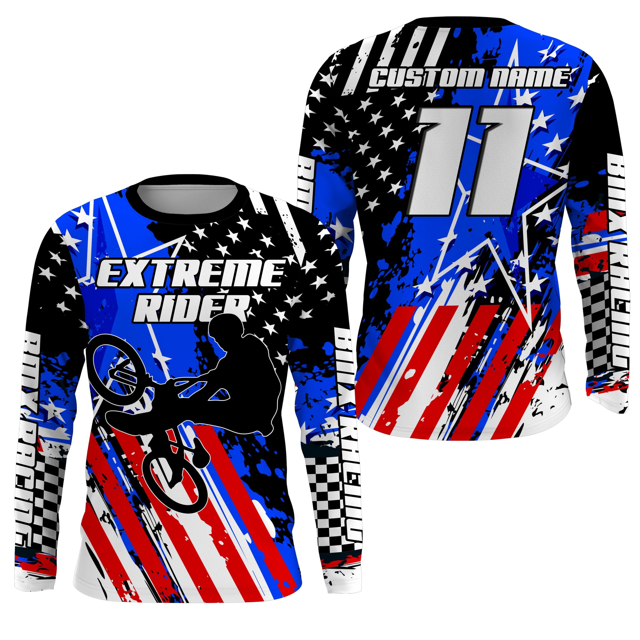 Extreme BMX racing jersey Custom American UPF30+ stunt Off-road shirt Cycling gear| SLC81