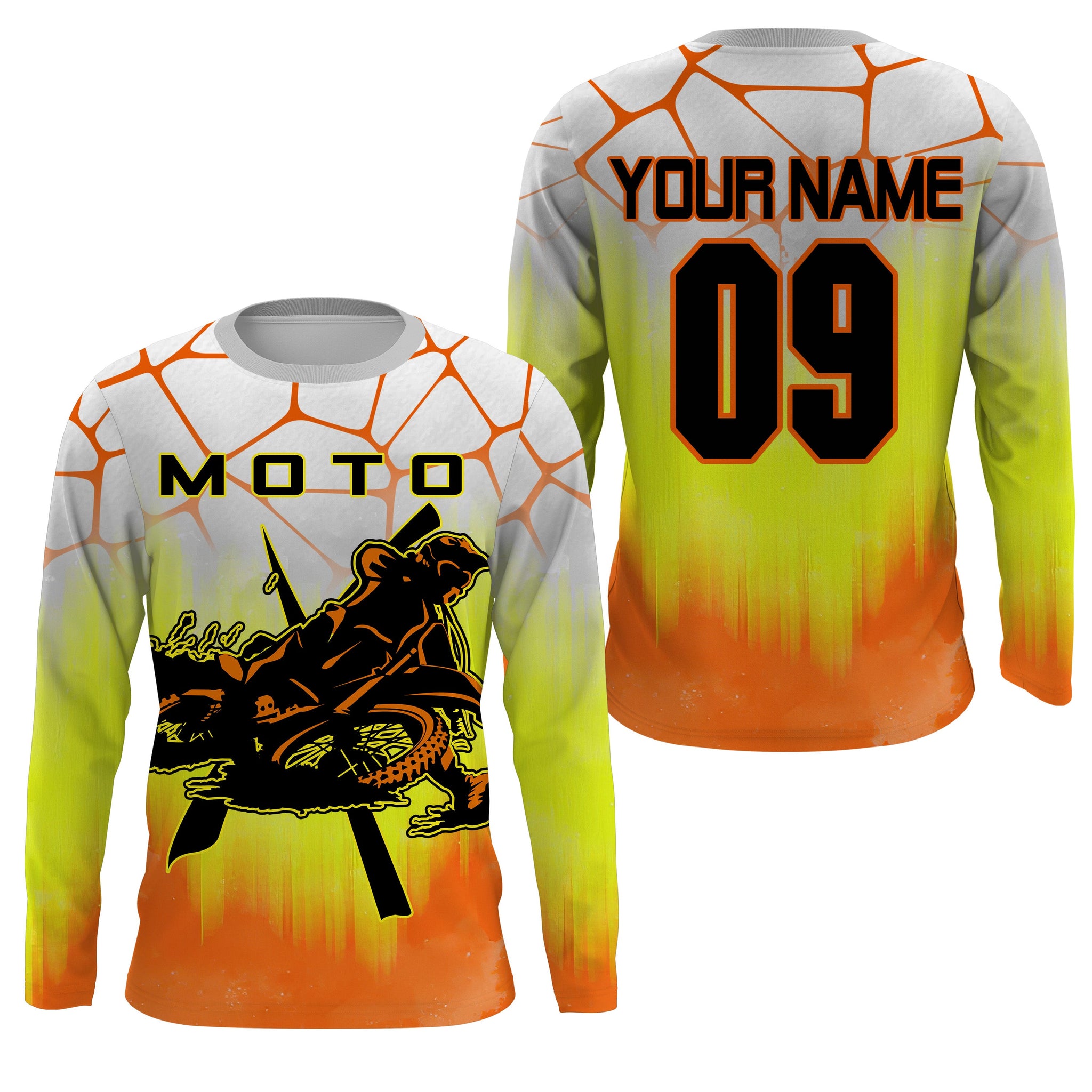 Men women kid MotoX racing jersey UPF30+ custom motocross dirt bike shirt off-road motorcycle NMS975