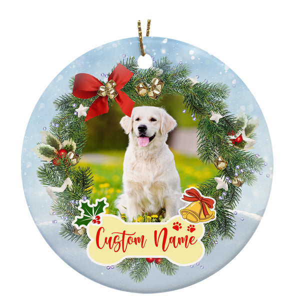 Christmas Ornaments, Memorial Christmas Ornament for loss of dog, Sympathy gift for loss of pet - OVT11