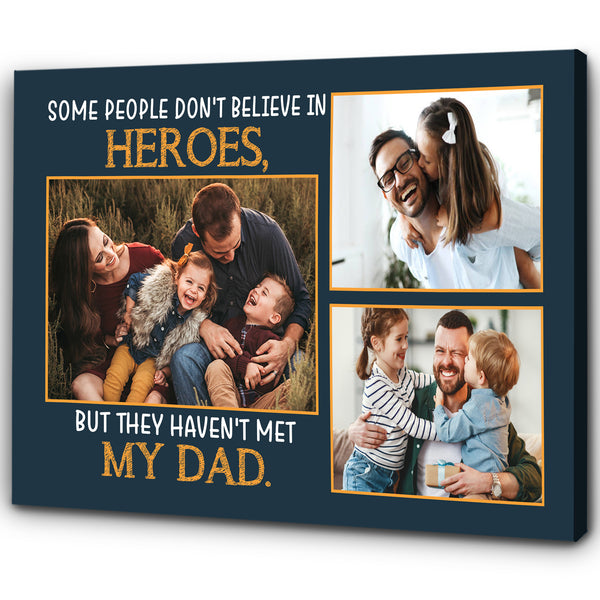 Personalized Dad Canvas| Father's Day Gift for Dad, Gift for Father, Dad Birthday, Dad Christmas| JC891