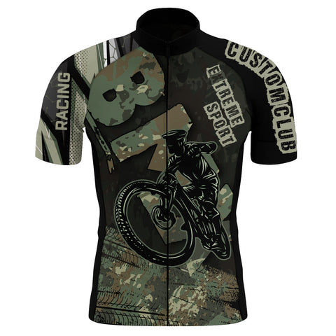 Custom BMX Cycling Jersey Camo Mens Long&Short Sleeve Bicycle Motocross Shirt Road Moutain Biking| NMS782